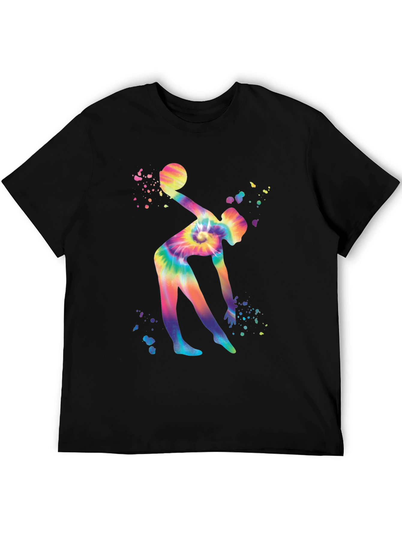Colorful Tie-Dye Gymnastics T-Shirt