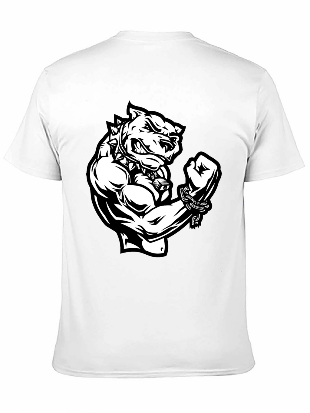 Graphic T-Shirt - Angry Dog with Muscles