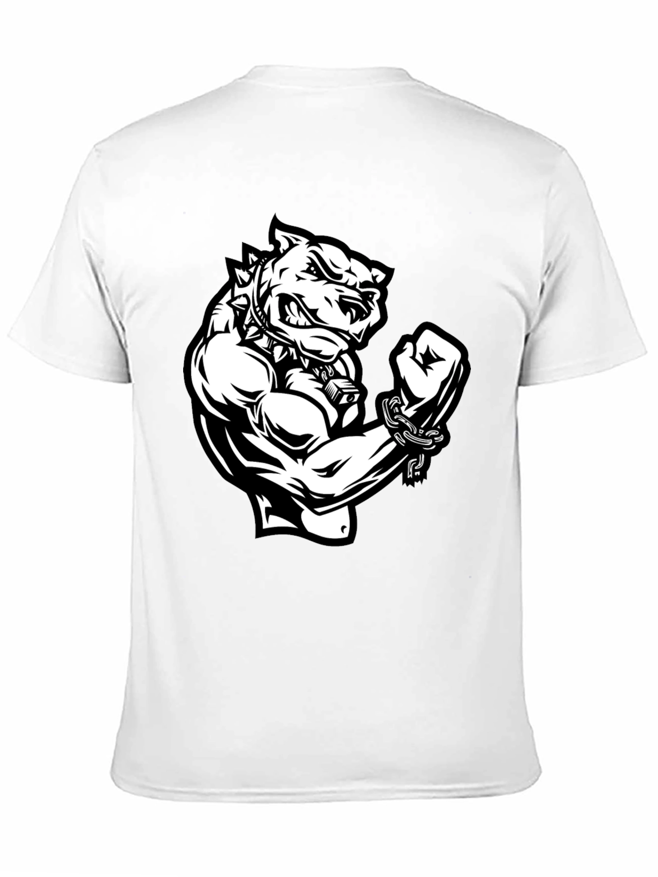 Graphic T-Shirt - Angry Dog with Muscles