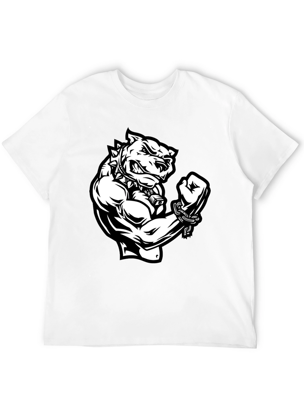 Graphic T-Shirt - Angry Dog with Muscles