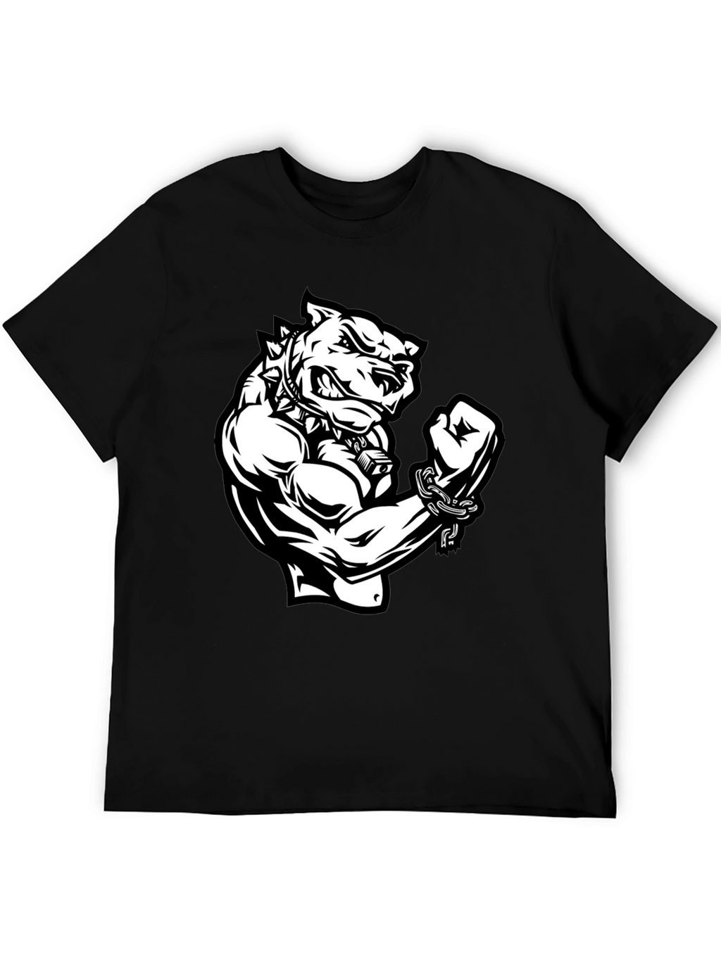 Graphic T-Shirt - Angry Dog with Muscles