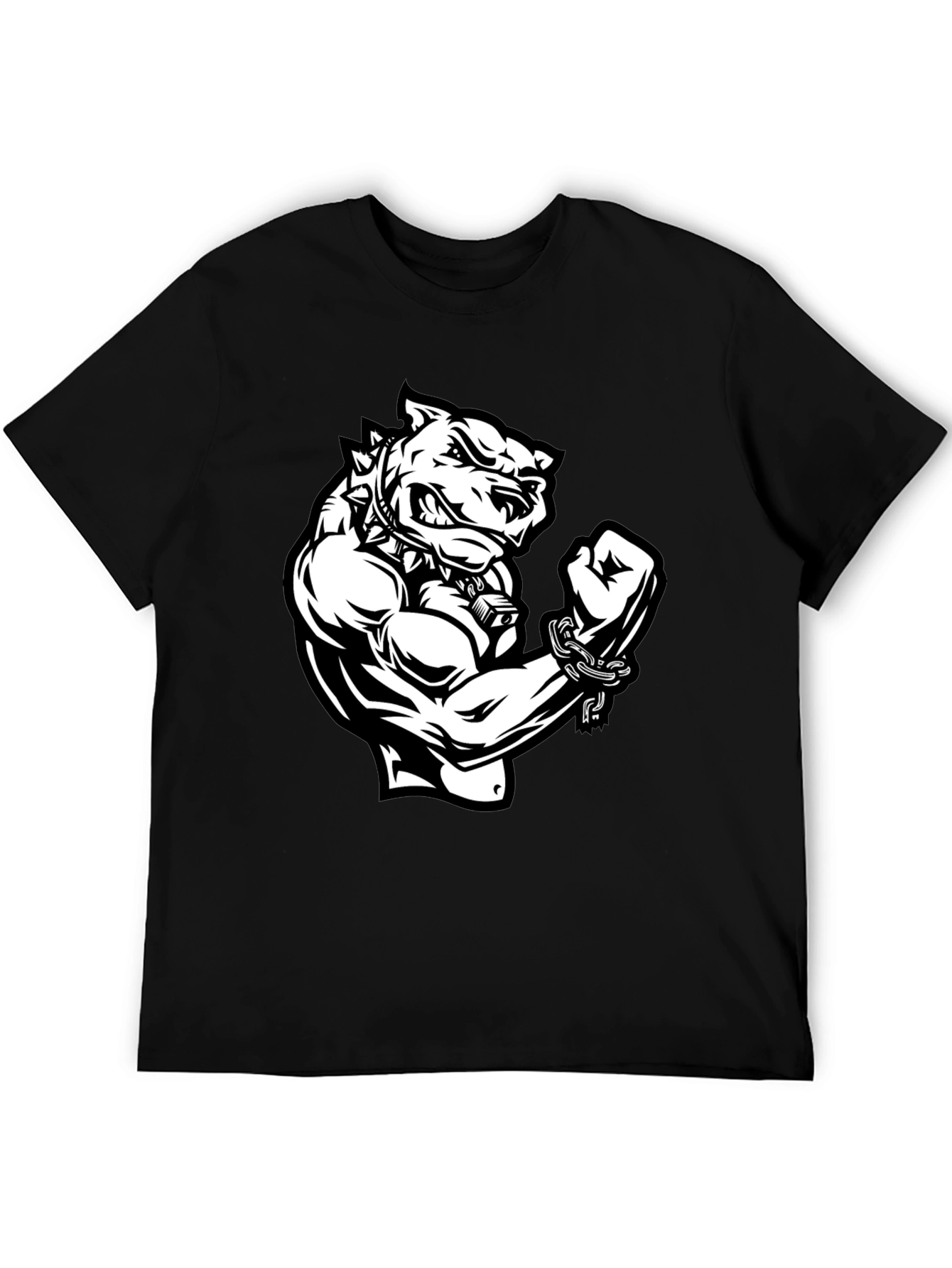 Graphic T-Shirt - Angry Dog with Muscles