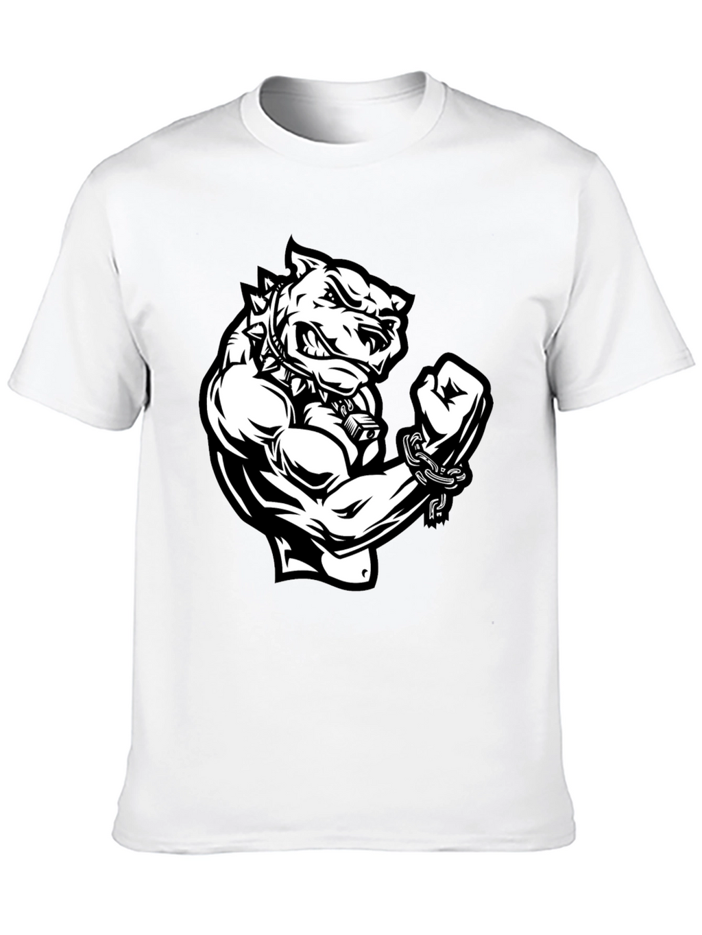 Graphic T-Shirt - Angry Dog with Muscles