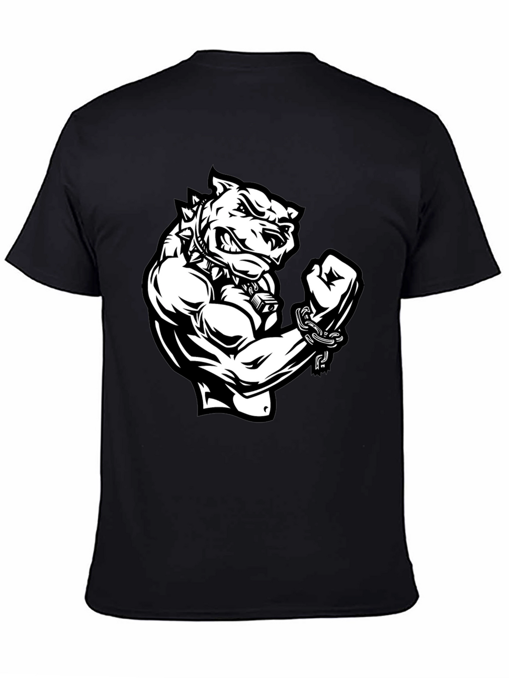 Graphic T-Shirt - Angry Dog with Muscles