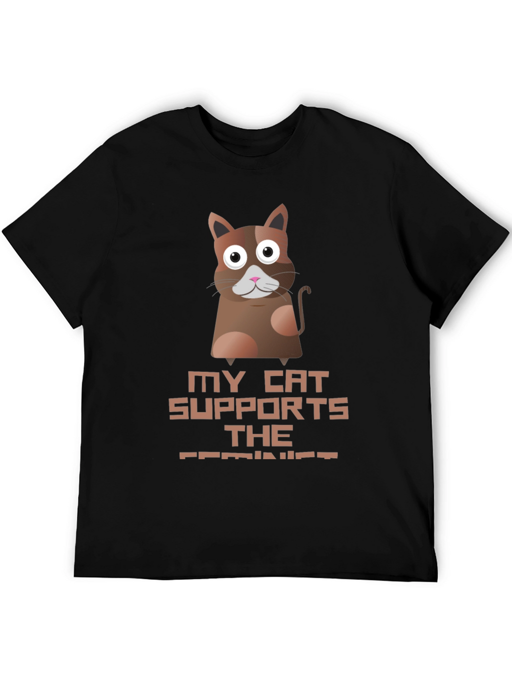 My Cat Supports The Feminist T-Shirt