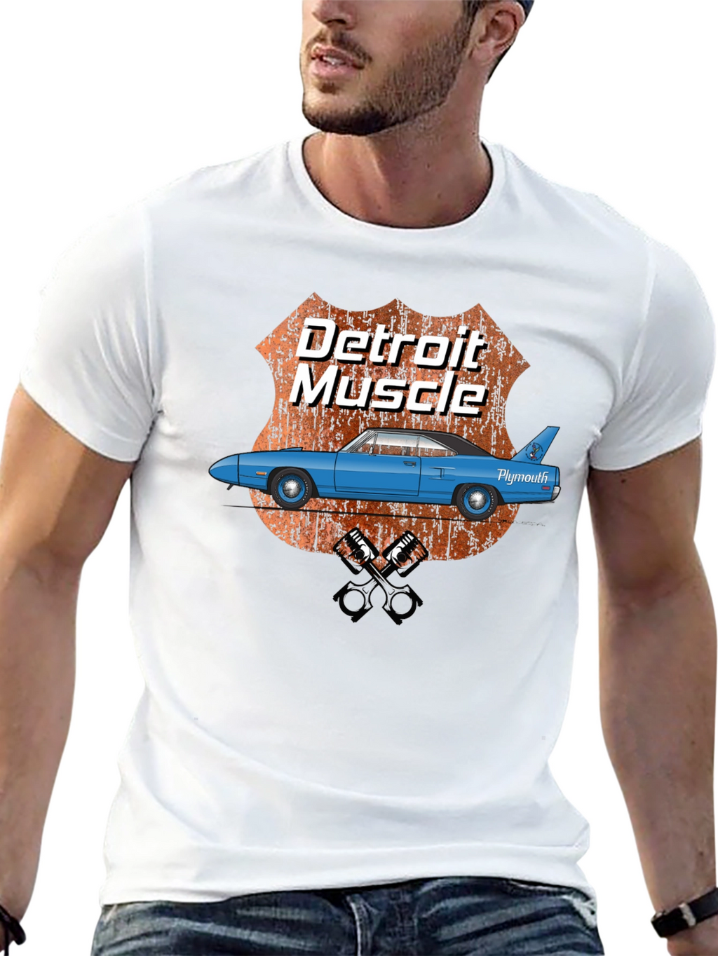 Detroit Muscle Car Graphic T-Shirt