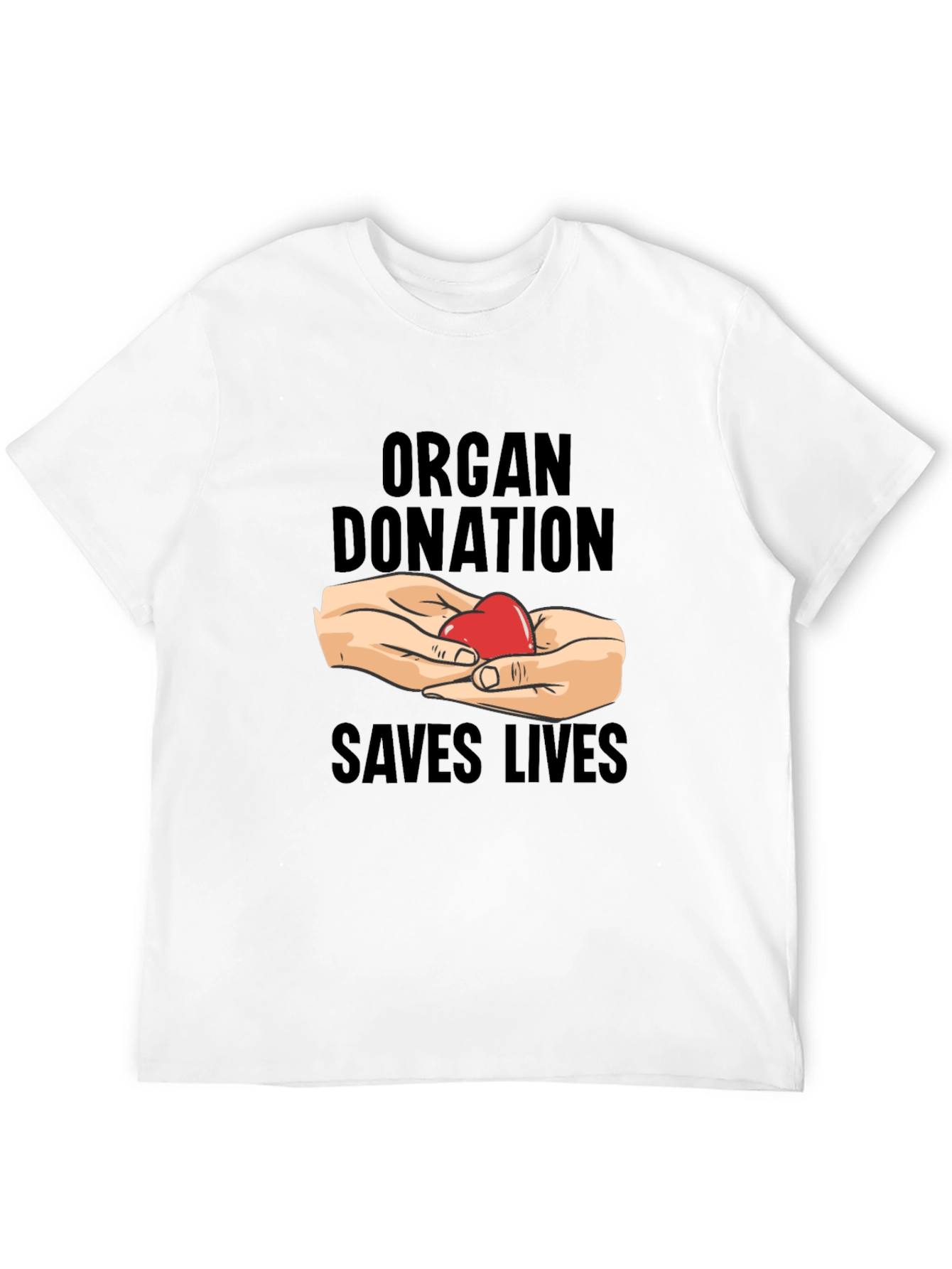 Organ Donation Saves Lives T-Shirt - Black