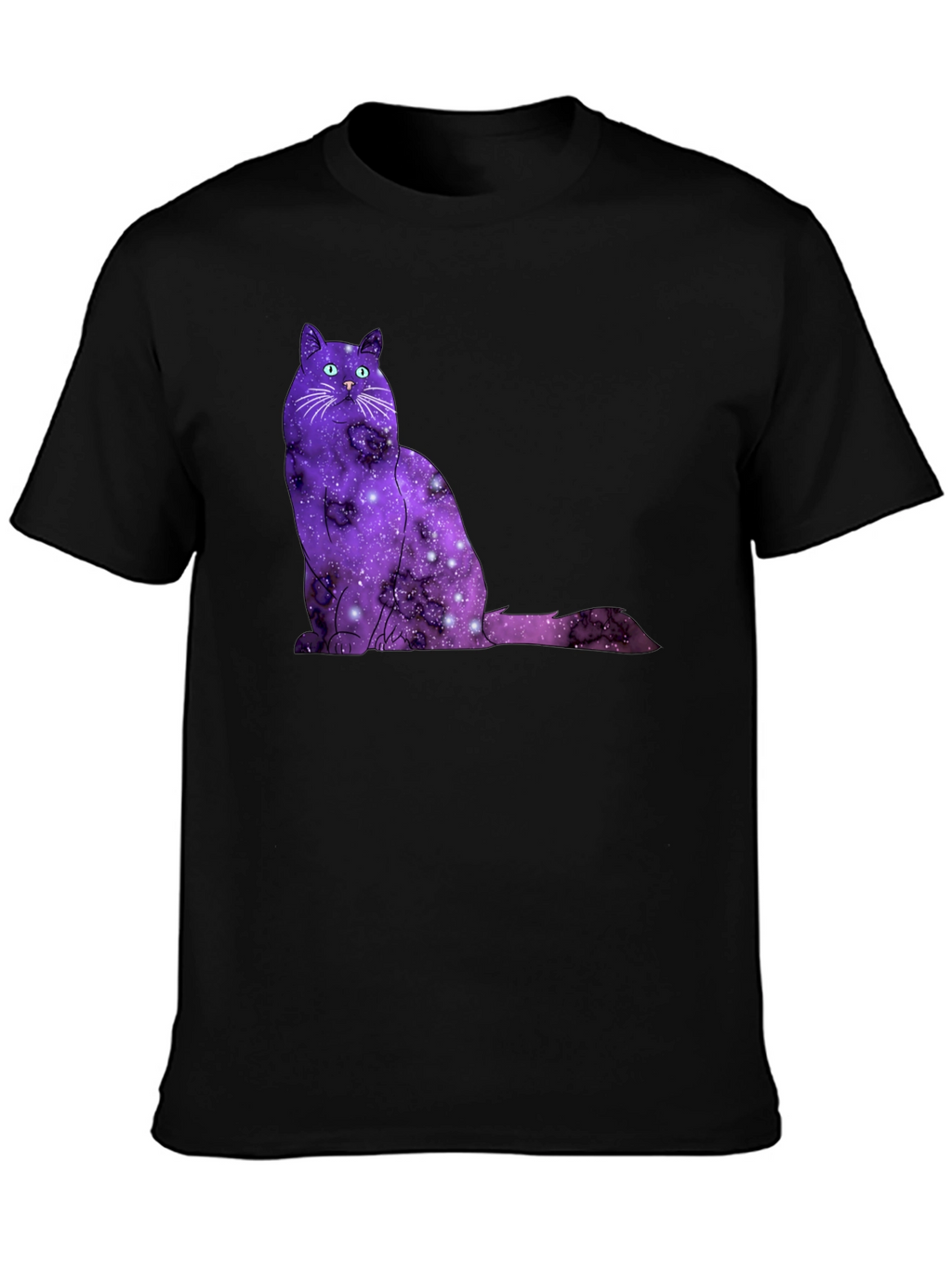 Galaxy Cat T-Shirt - Cosmic Feline Tee