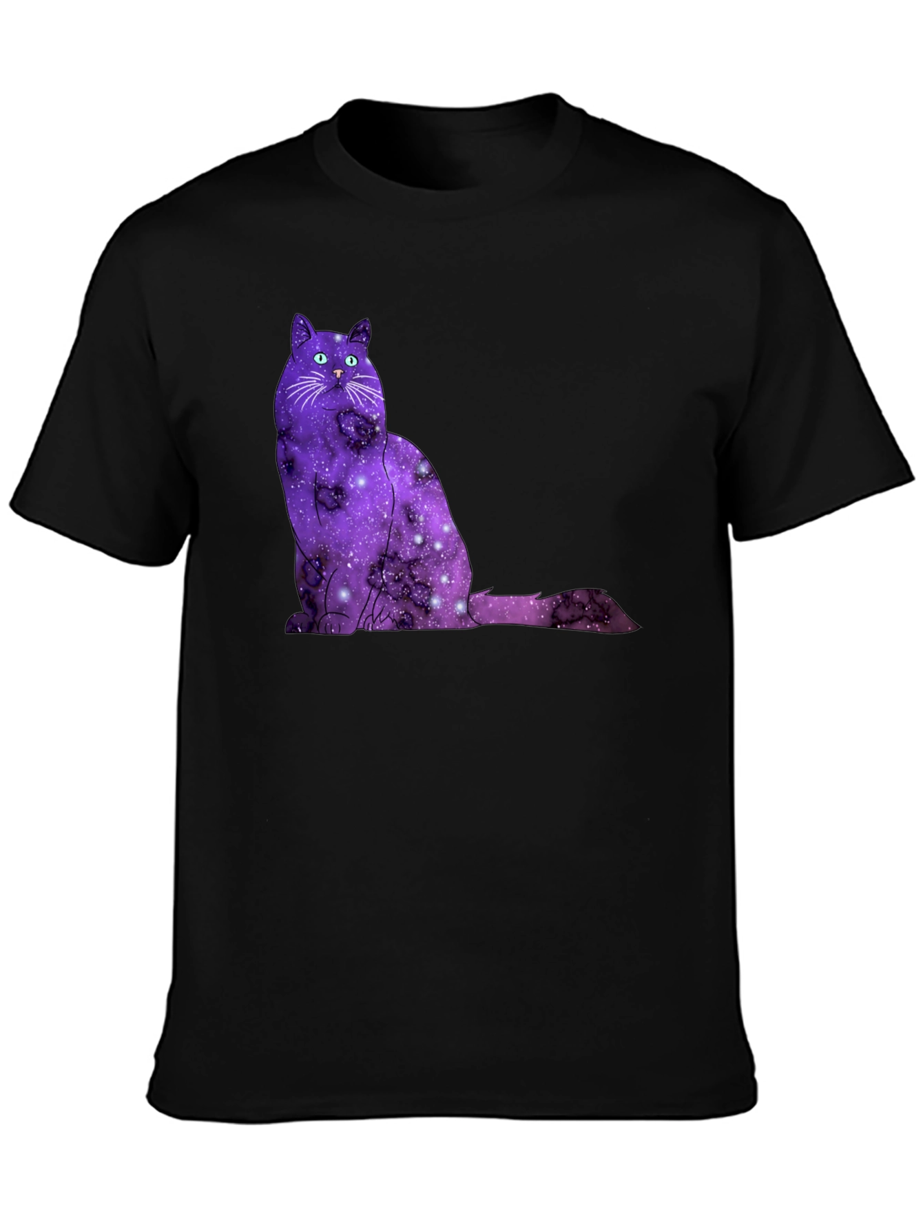 Galaxy Cat T-Shirt - Cosmic Feline Tee