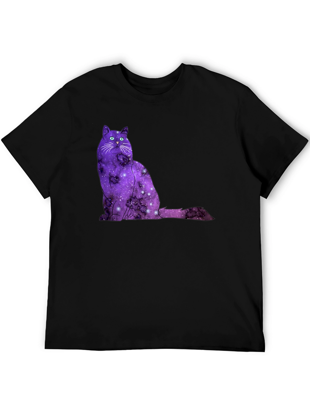Galaxy Cat T-Shirt - Cosmic Feline Tee