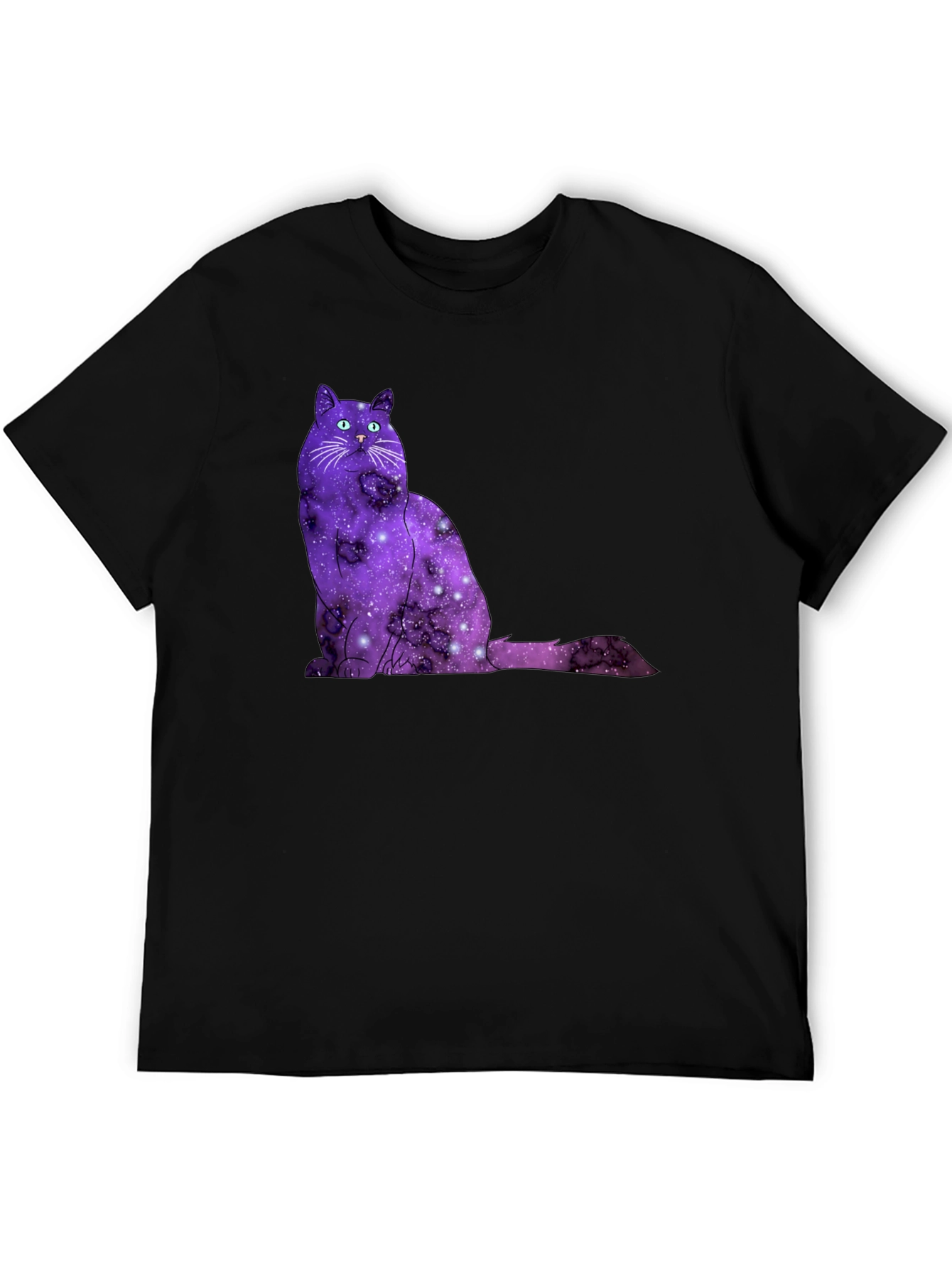 Galaxy Cat T-Shirt - Cosmic Feline Tee