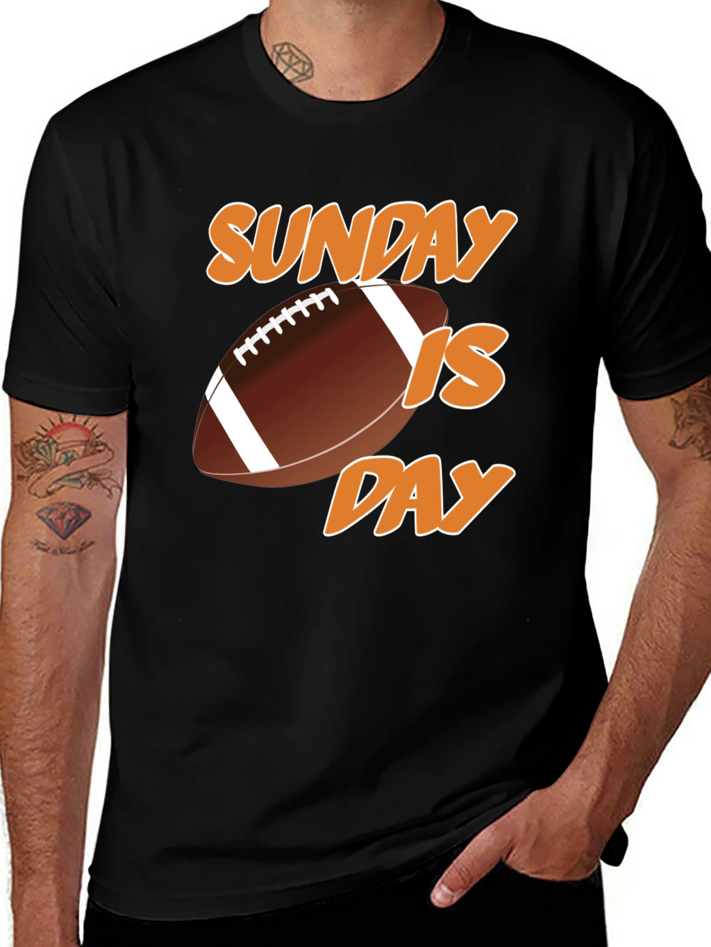 Sunday is Football Day Graphic T-Shirt