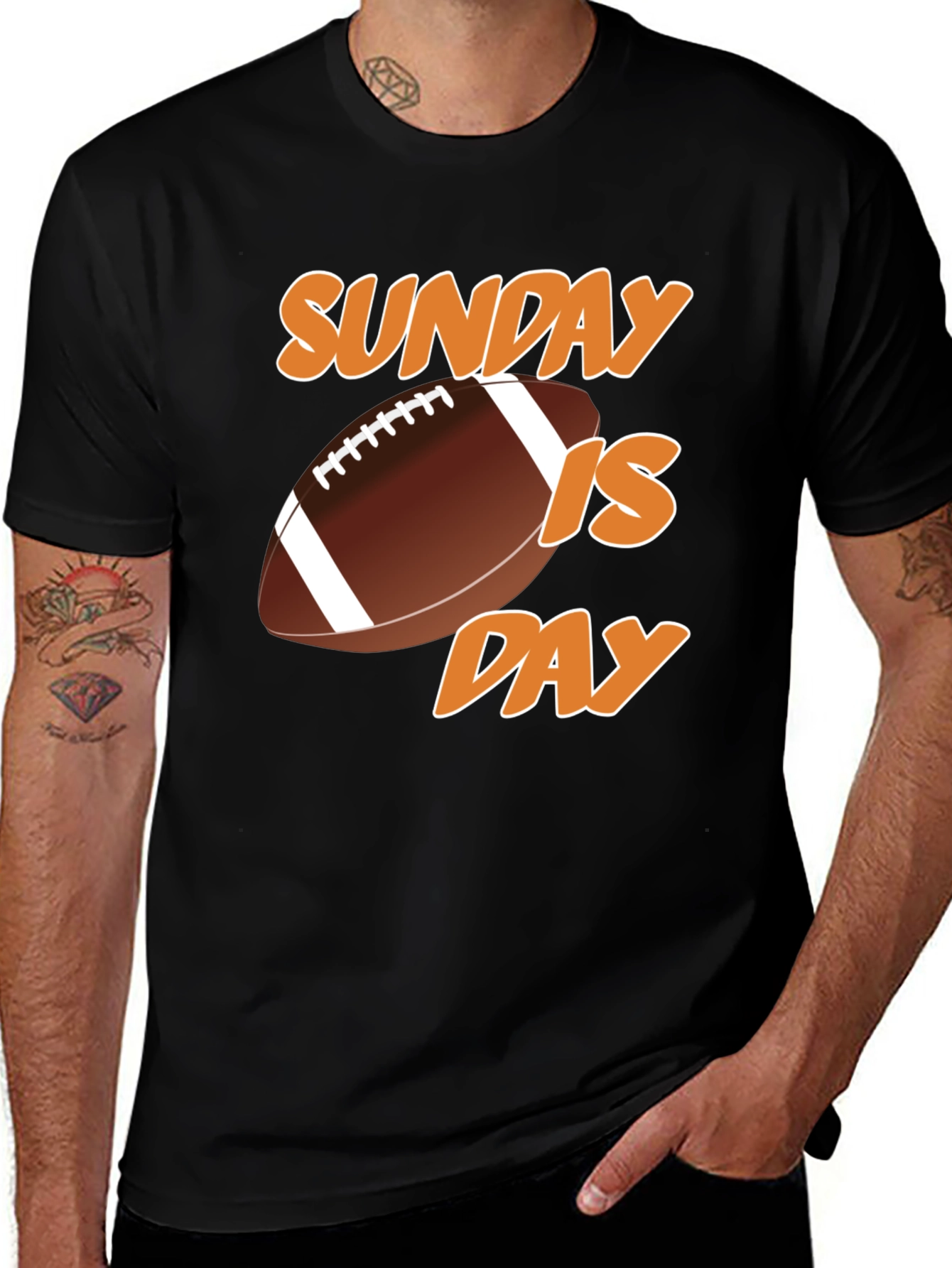 Sunday is Football Day Graphic T-Shirt