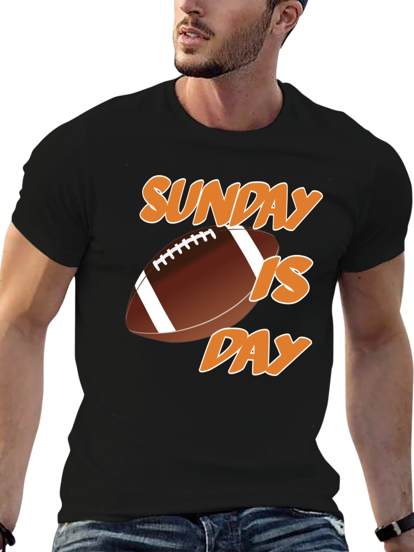 Sunday is Football Day Graphic T-Shirt