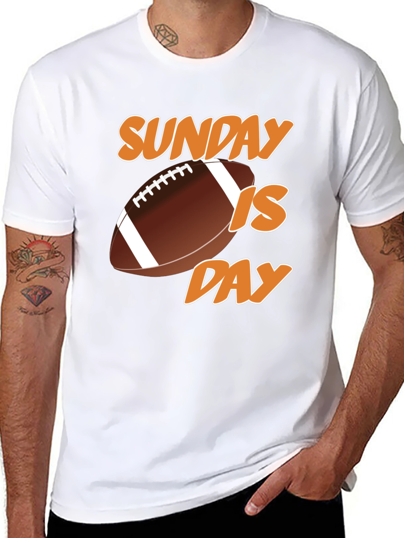 Sunday is Football Day Graphic T-Shirt