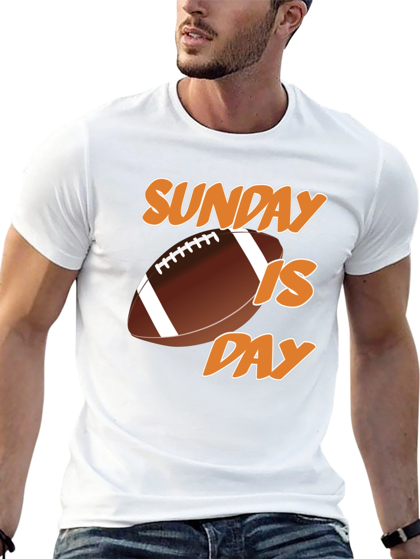 Sunday is Football Day Graphic T-Shirt