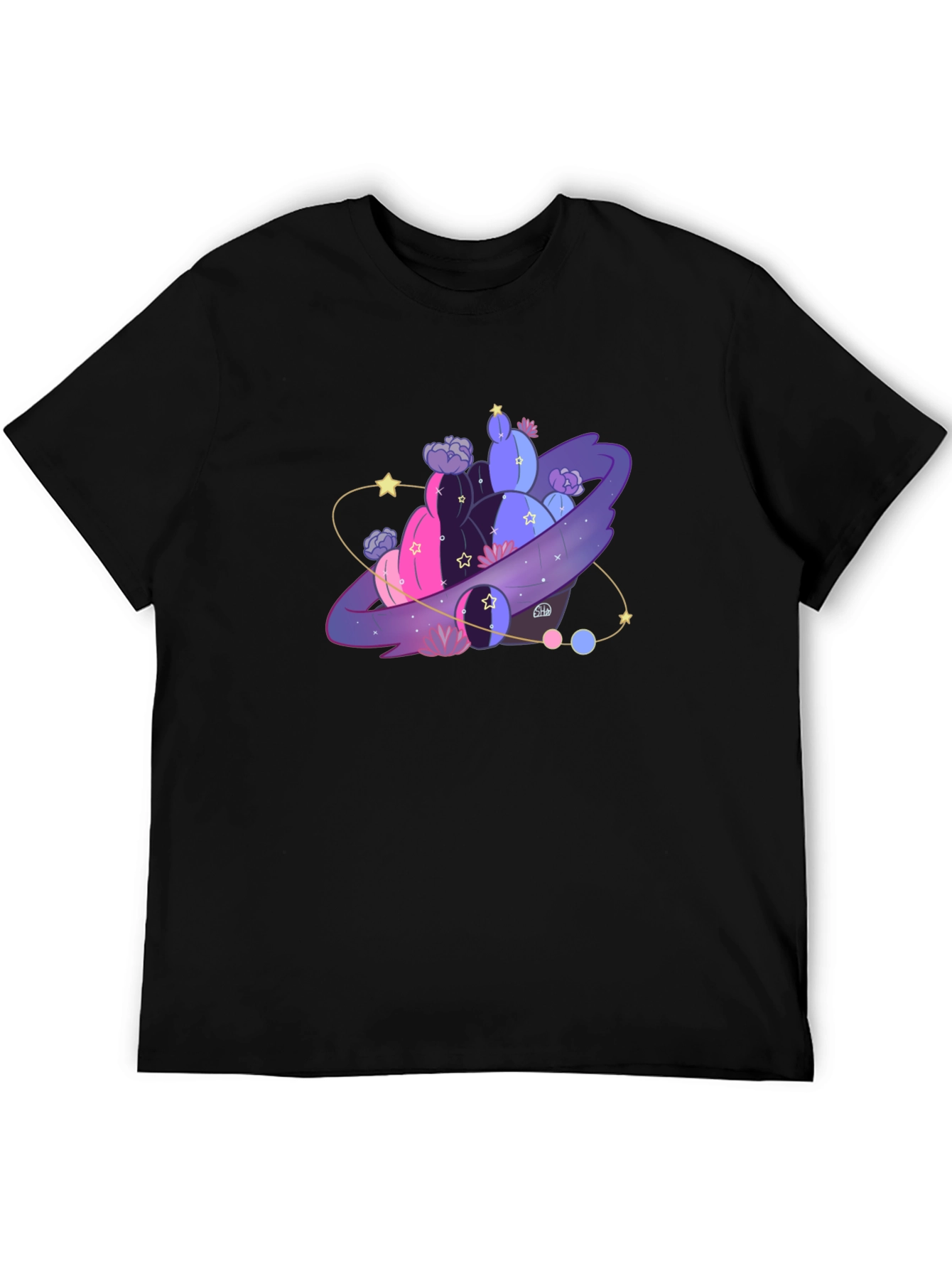 Galaxy Cactus T-Shirt - Unique Graphic Tee