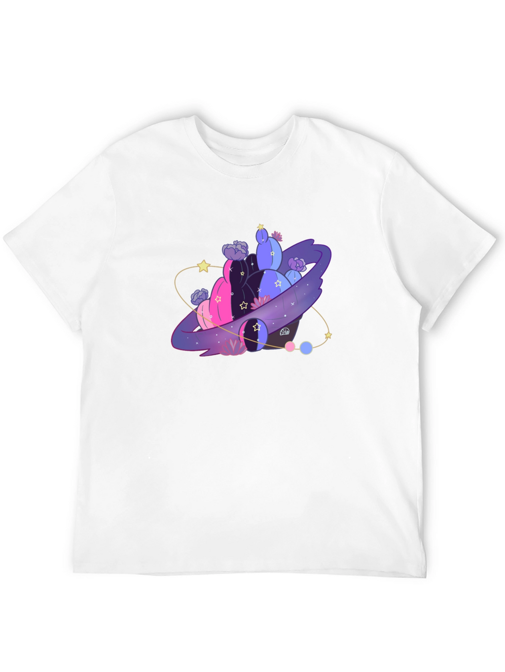 Galaxy Cactus T-Shirt - Unique Graphic Tee