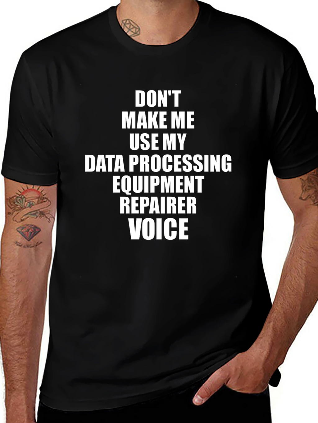 Data Processing Equipment Repairer Voice T-Shirt
