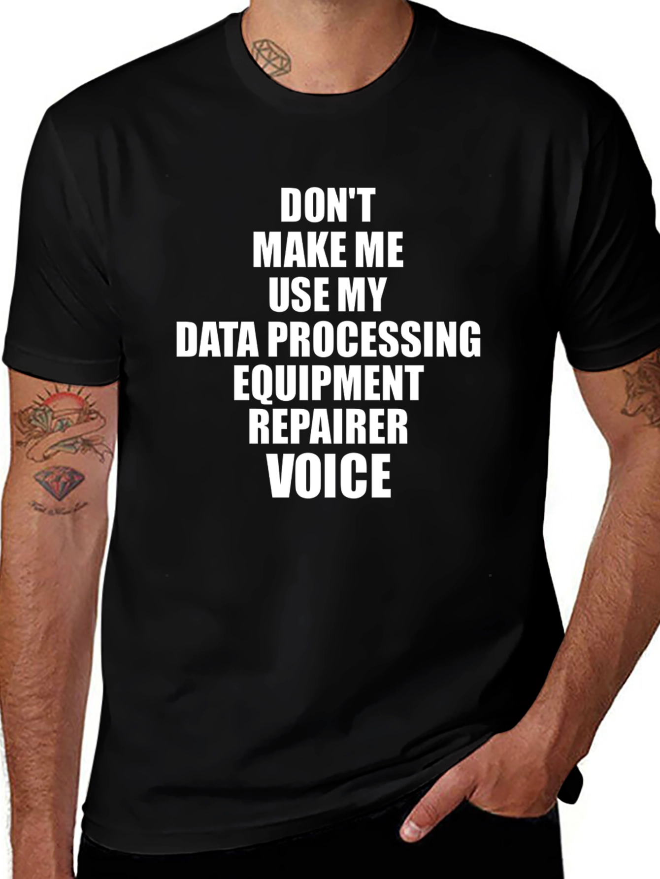 Data Processing Equipment Repairer Voice T-Shirt
