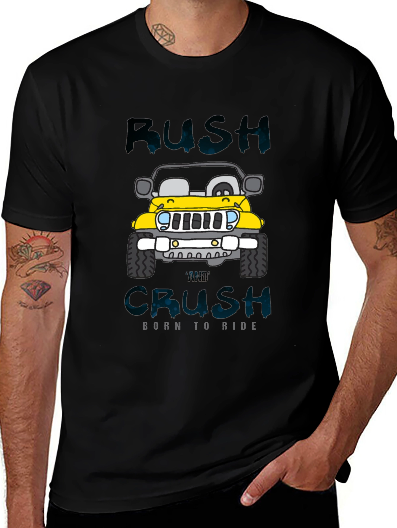 Rush and Crush Born to Ride Graphic T-Shirt