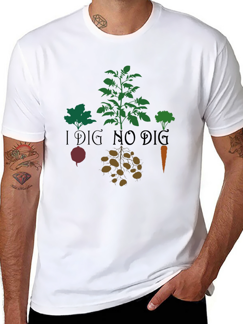 I Dig No Dig Gardener T-Shirt