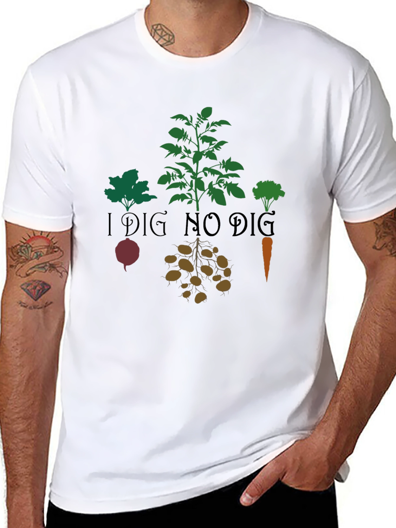 I Dig No Dig Gardener T-Shirt