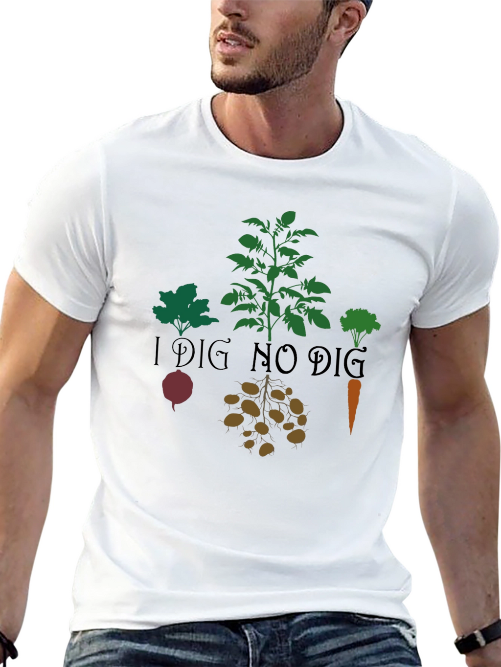 I Dig No Dig Gardener T-Shirt