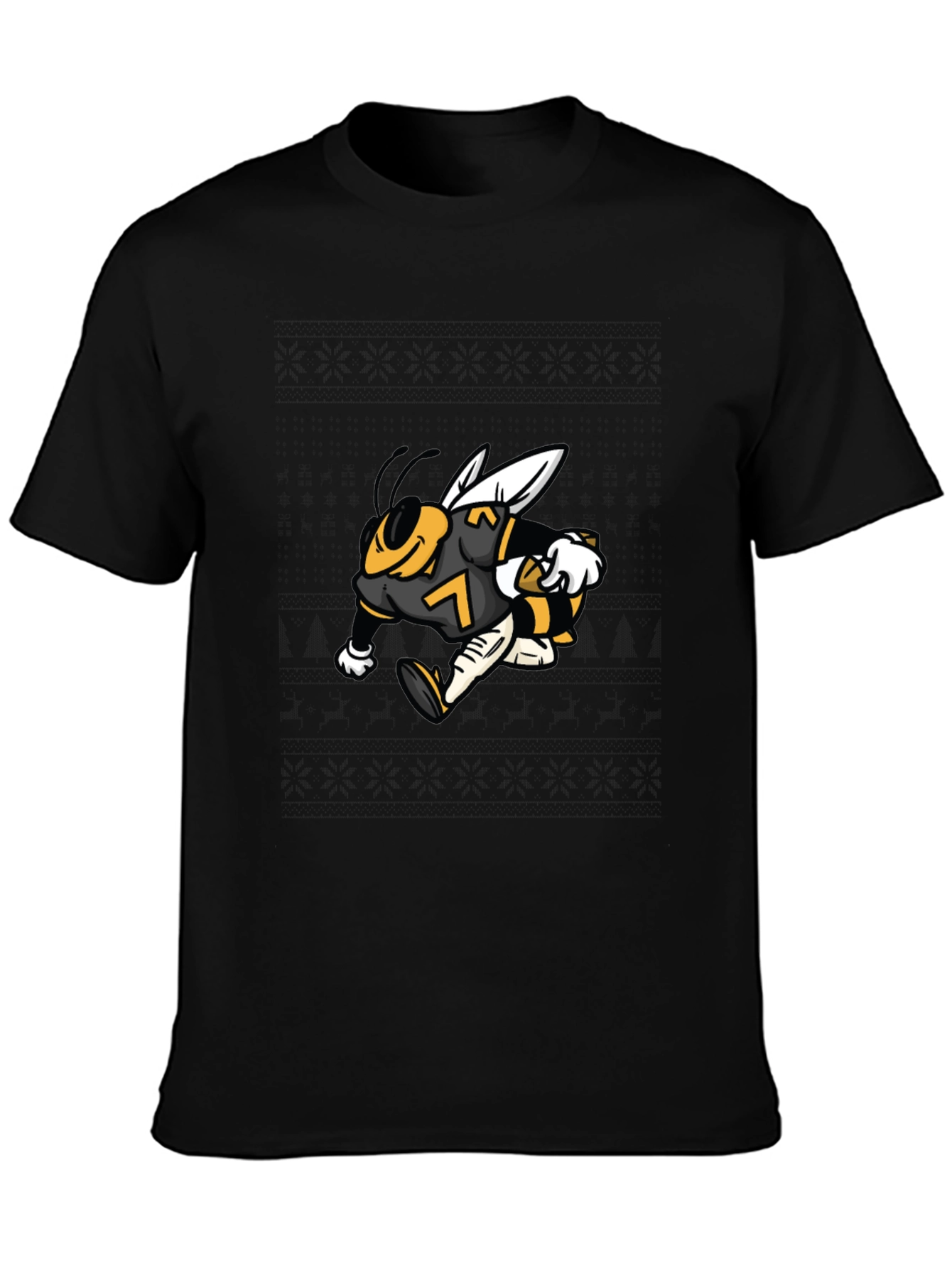 Bee Football Player Graphic Tee