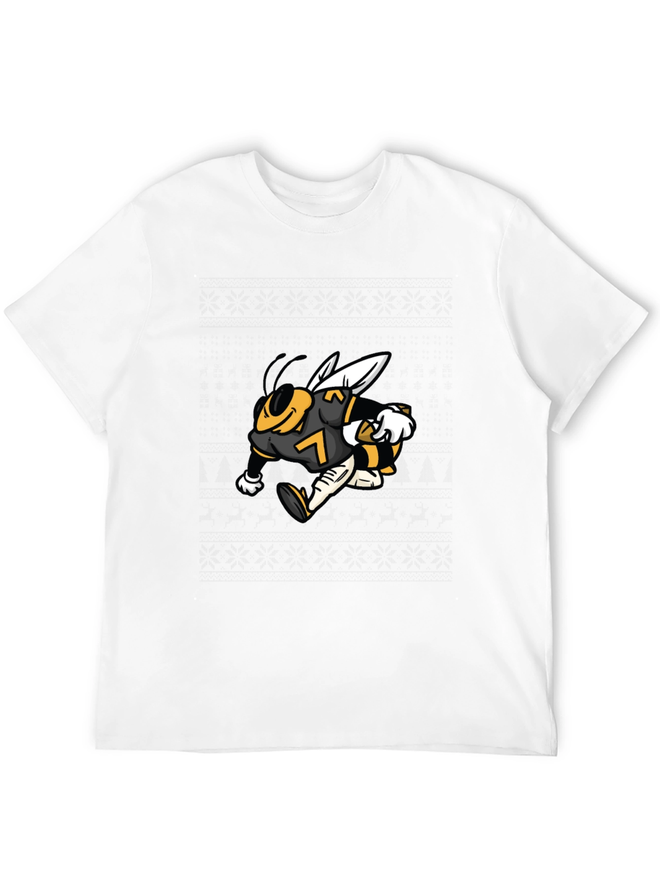 Bee Football Player Graphic Tee