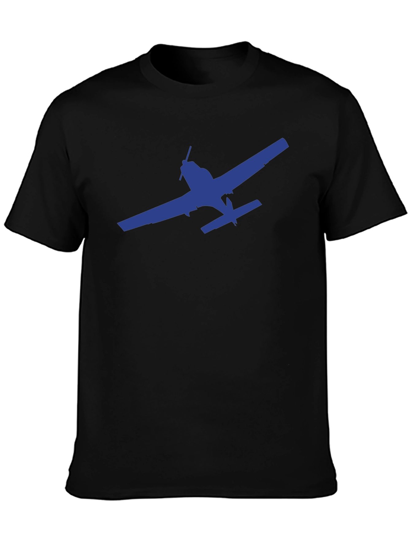 Airplane Graphic T-Shirt - Black Casual Tee