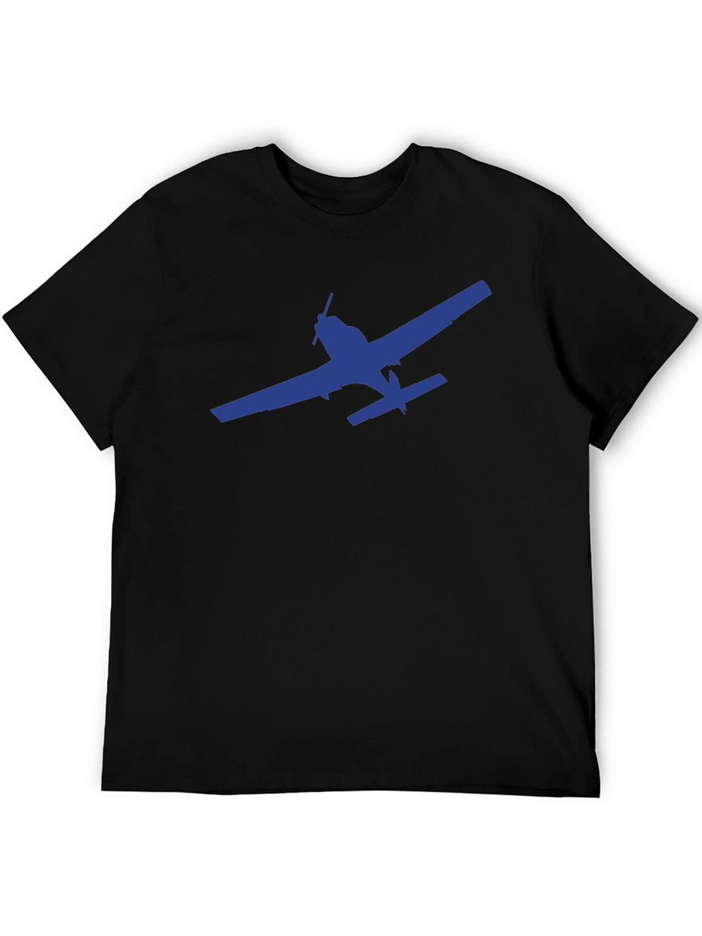 Airplane Graphic T-Shirt - Black Casual Tee