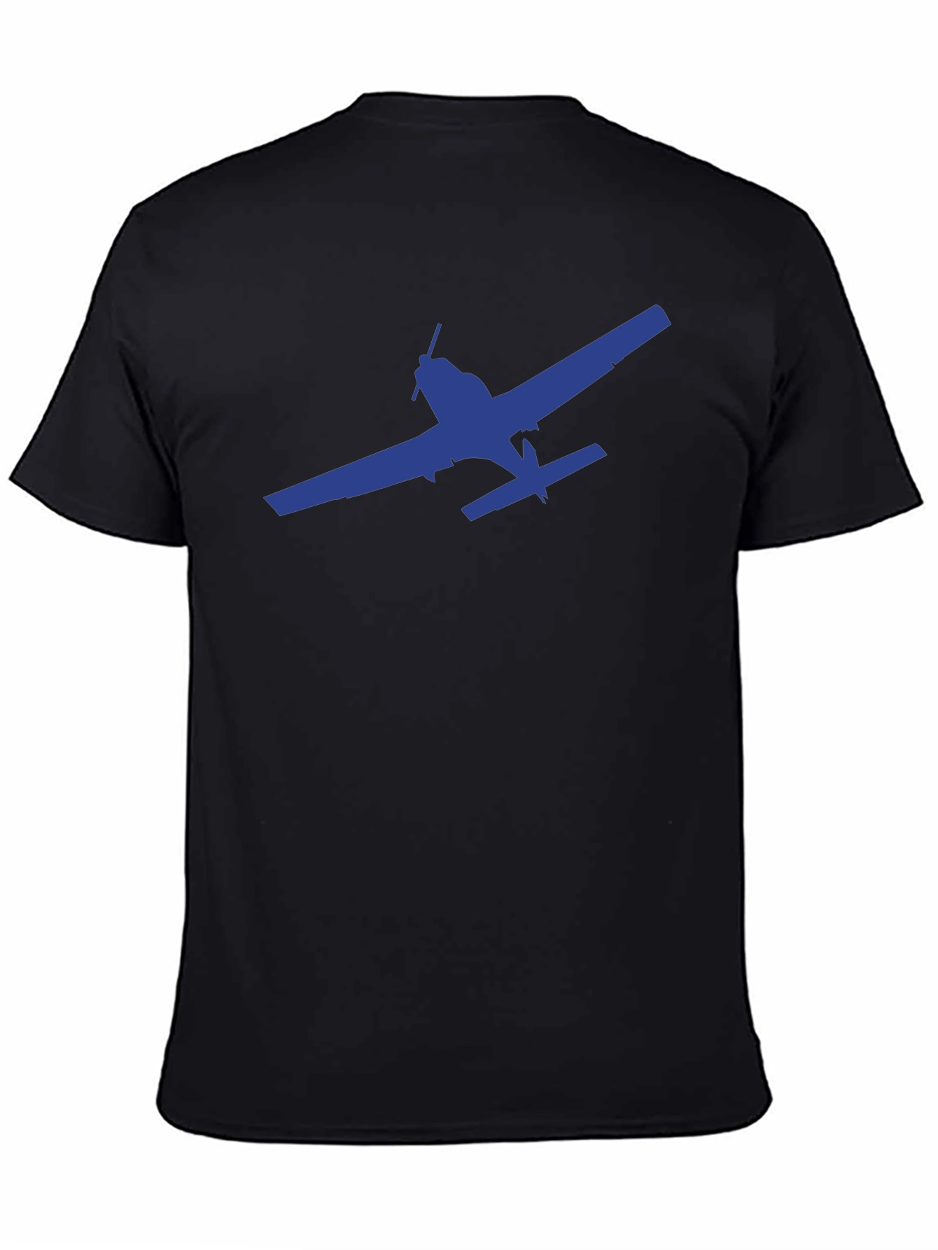 Airplane Graphic T-Shirt - Black Casual Tee