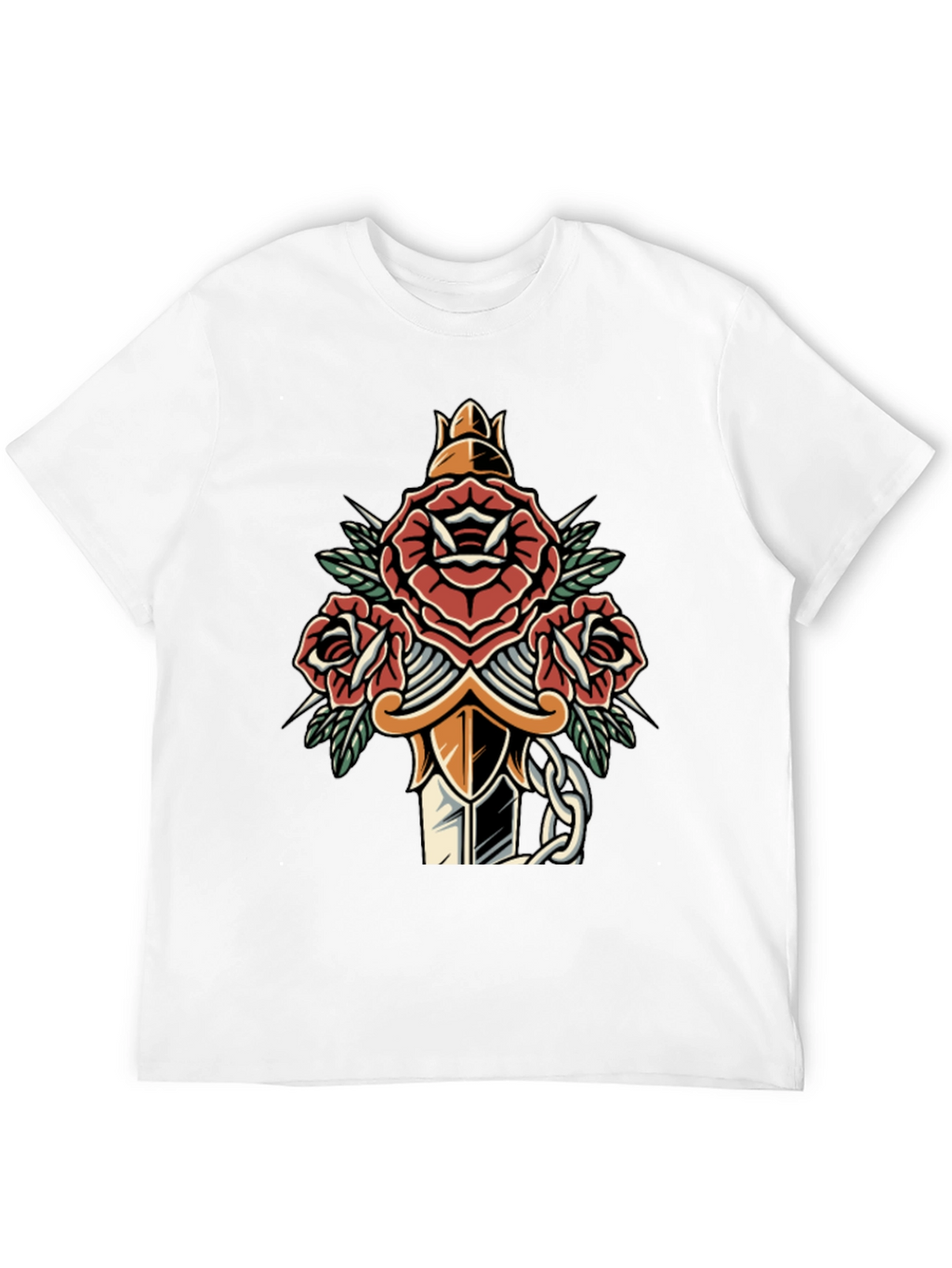 Rose & Dagger Graphic Tee - Edgy Streetwear
