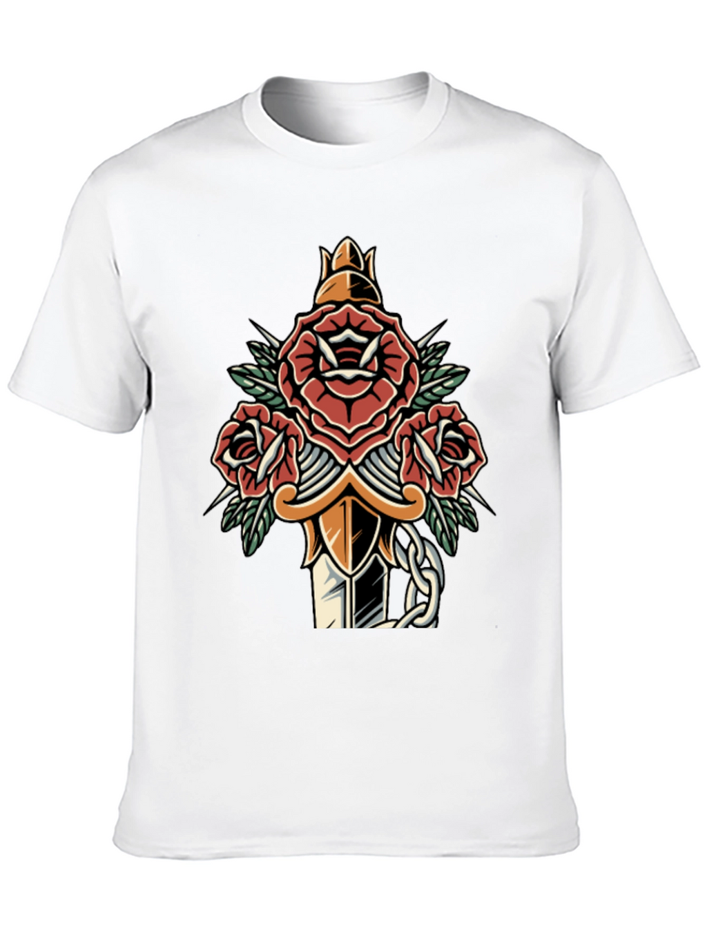 Rose & Dagger Graphic Tee - Edgy Streetwear