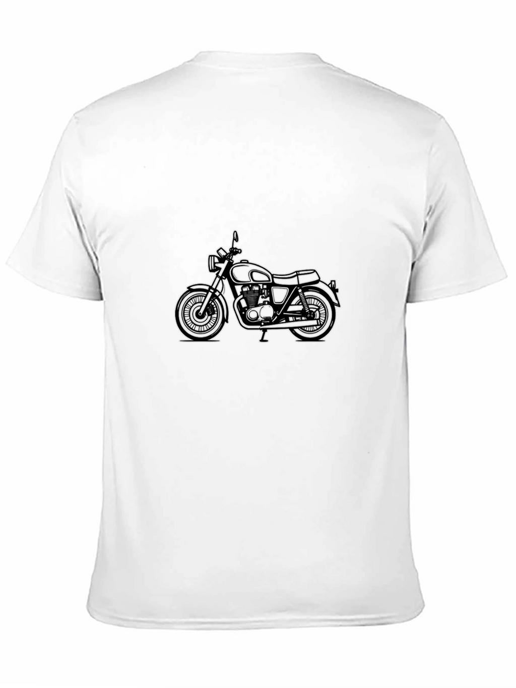 Classic Motorcycle Graphic Tee - Black