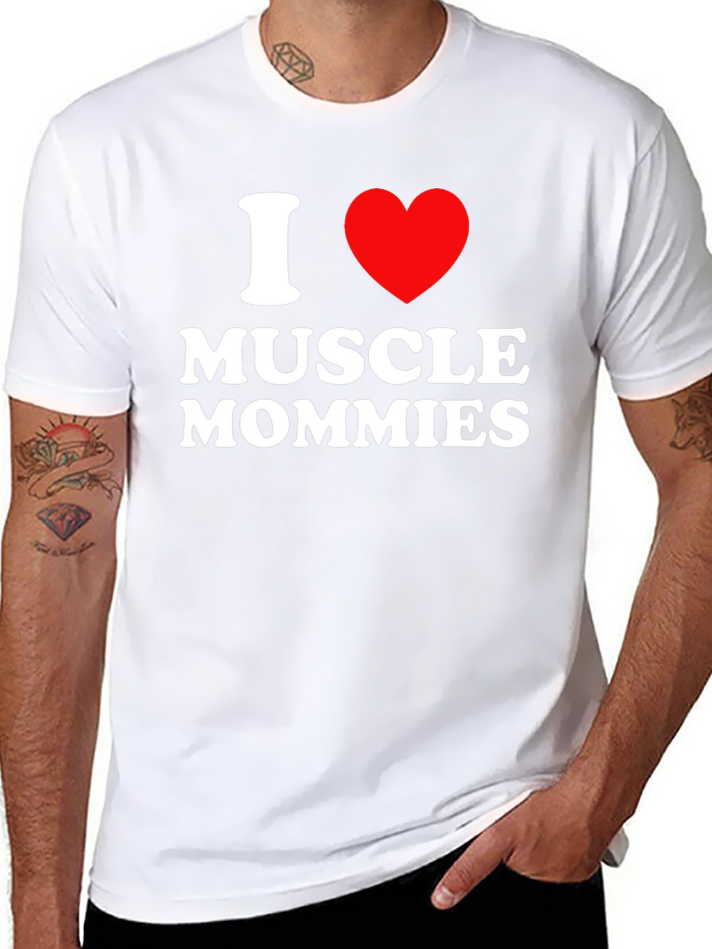 I Love Muscle Mommies T-Shirt