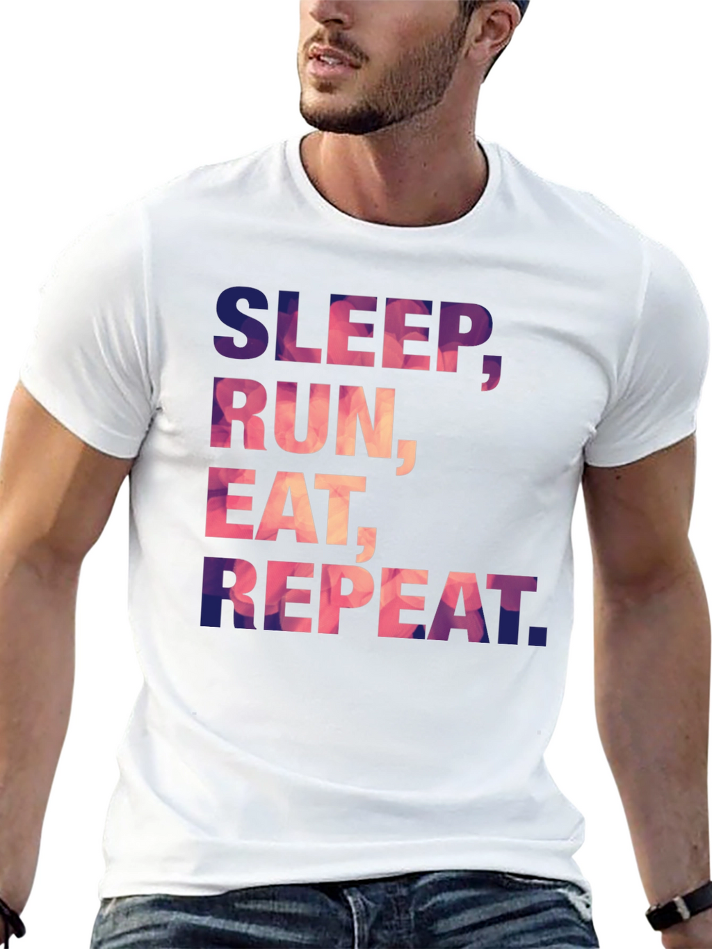 Sleep Run Eat Repeat Graphic Tee