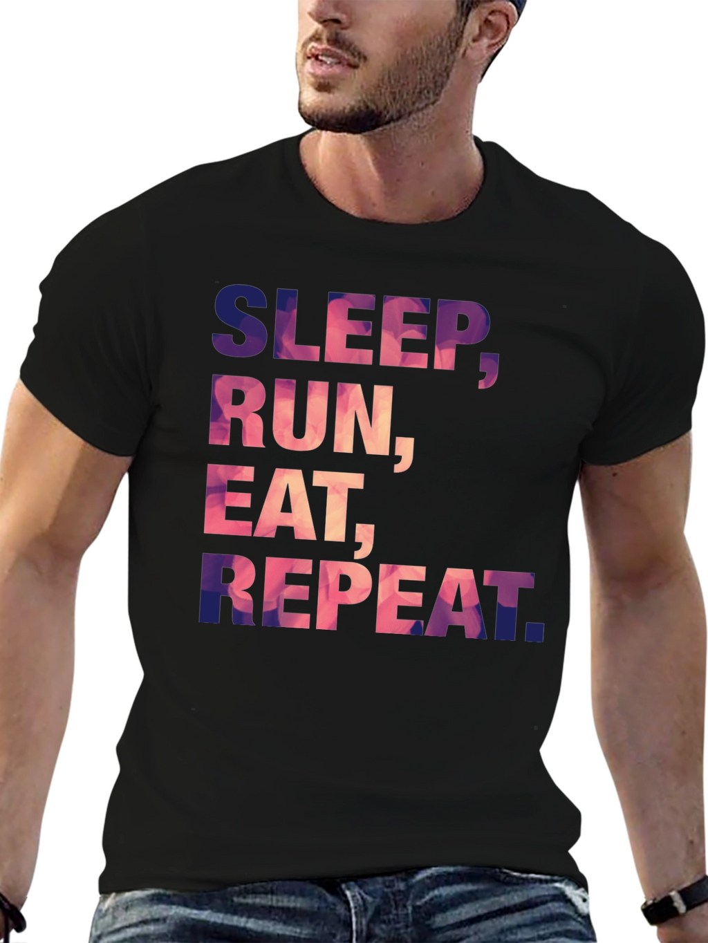 Sleep Run Eat Repeat Graphic Tee