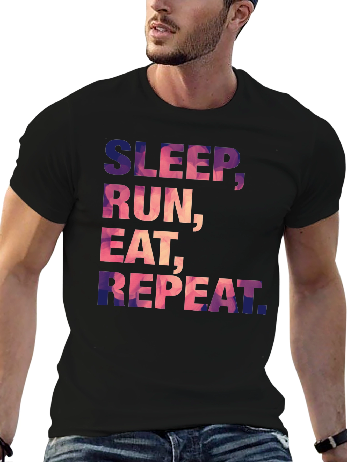 Sleep Run Eat Repeat Graphic Tee