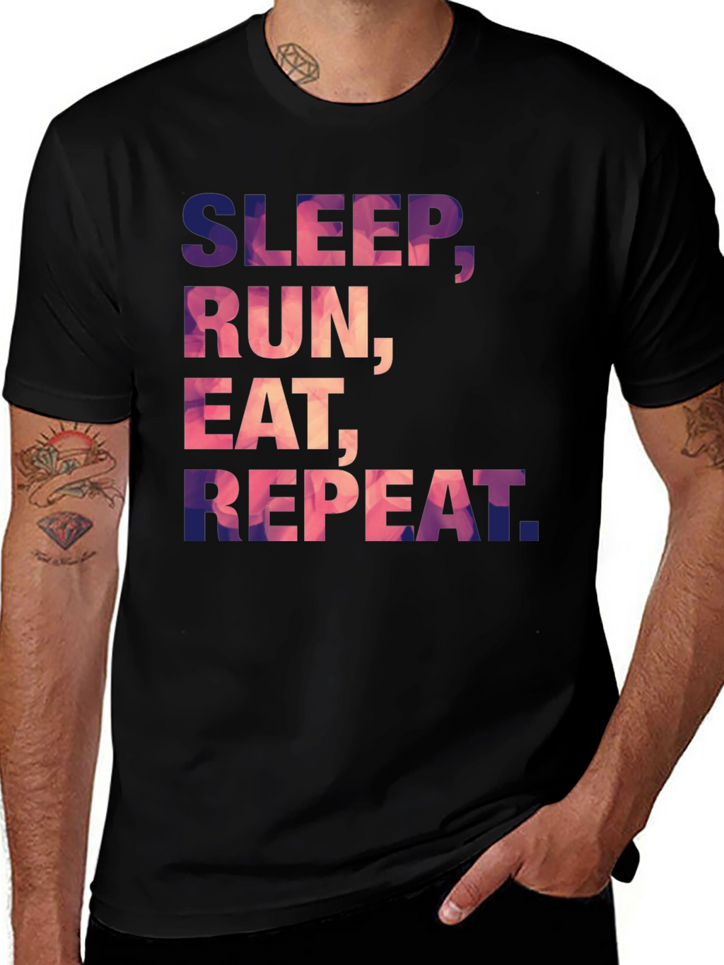 Sleep Run Eat Repeat Graphic Tee