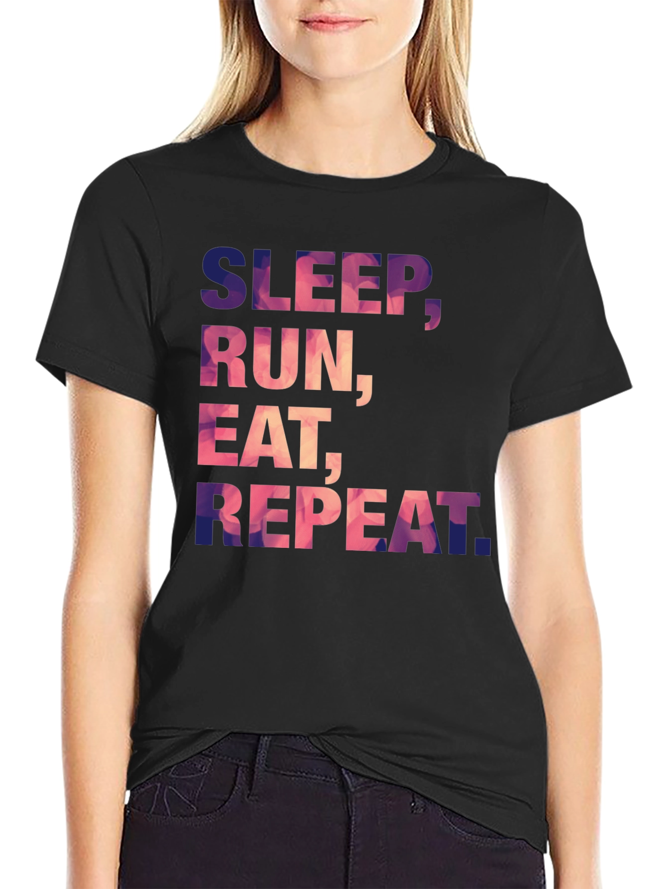 Sleep Run Eat Repeat Graphic Tee
