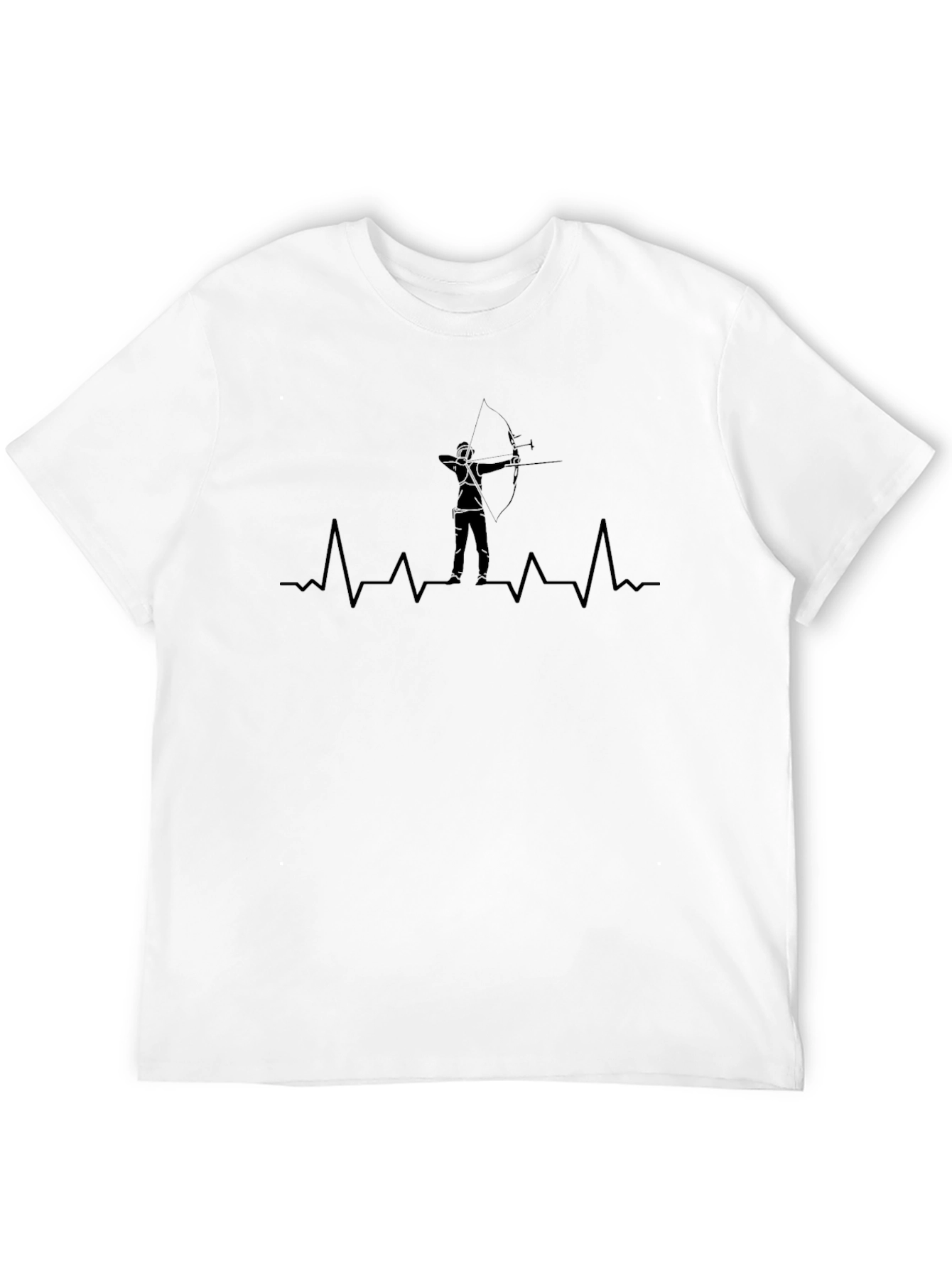 Archery Heartbeat T-Shirt - Black
