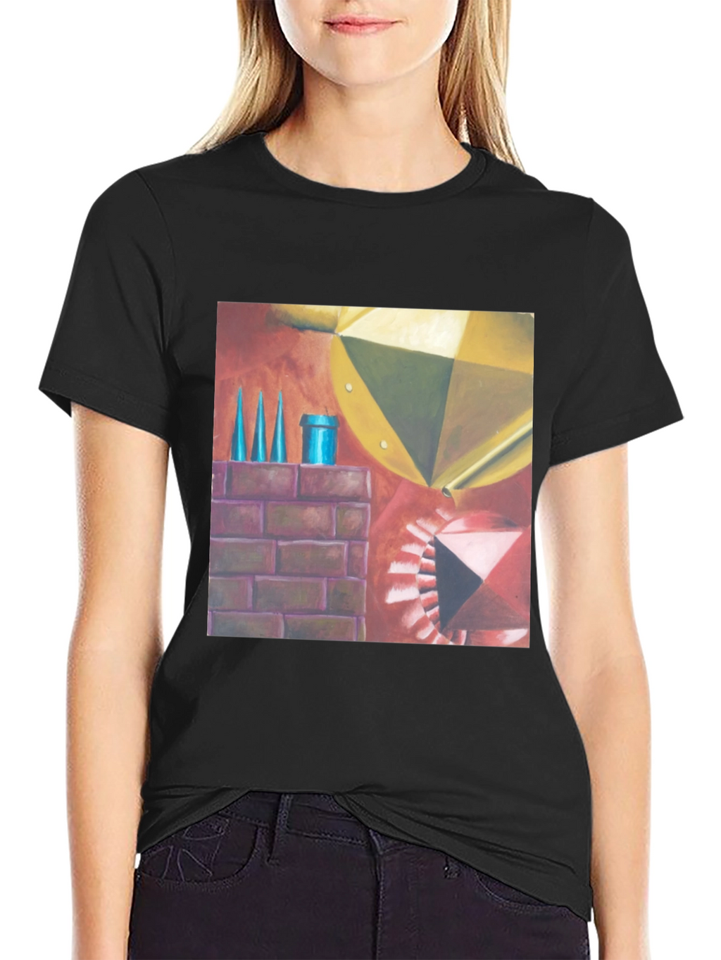 Geometric Art T-Shirt - Abstract Design Tee
