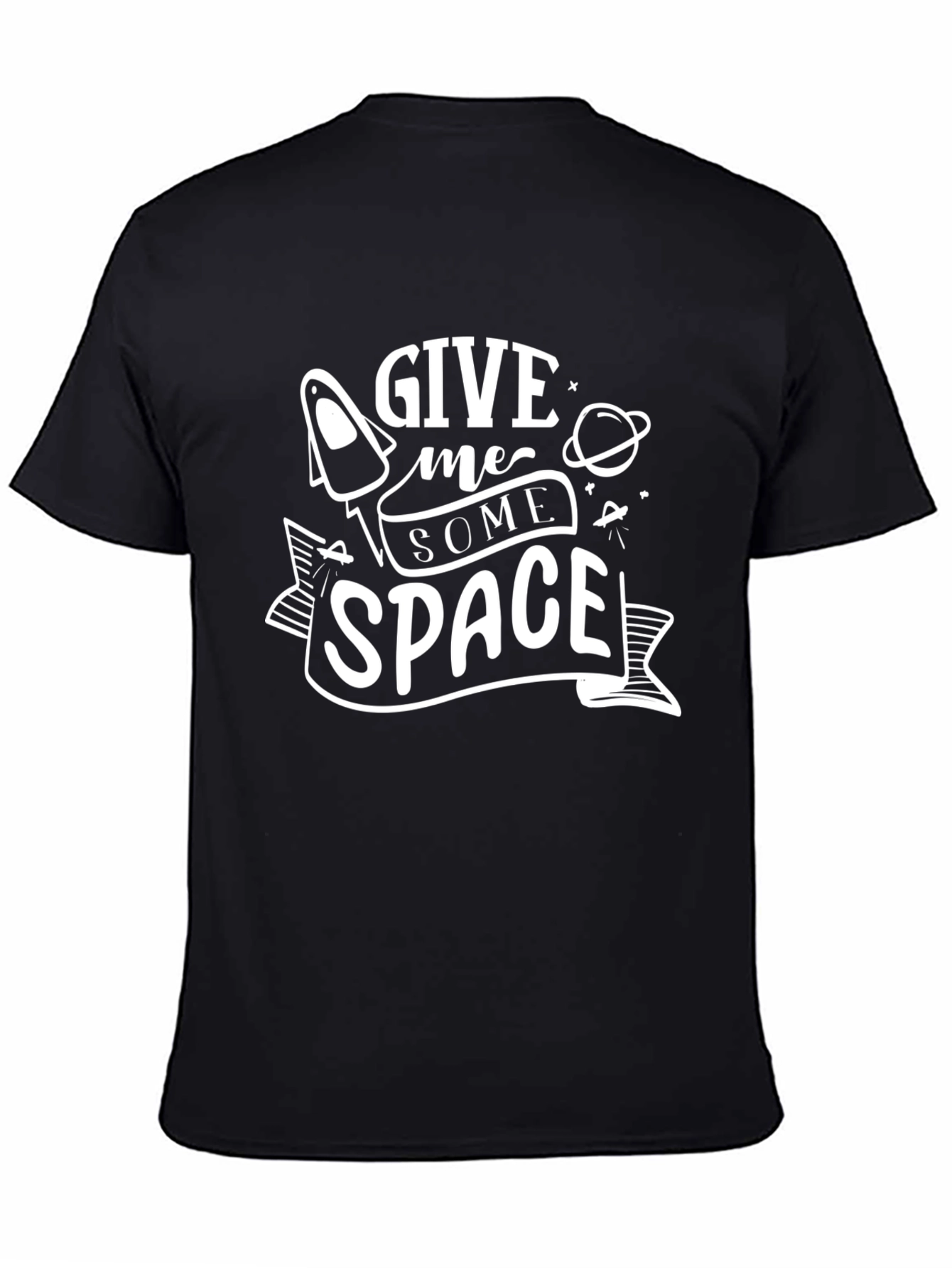 Give Me Some Space Black T-Shirt
