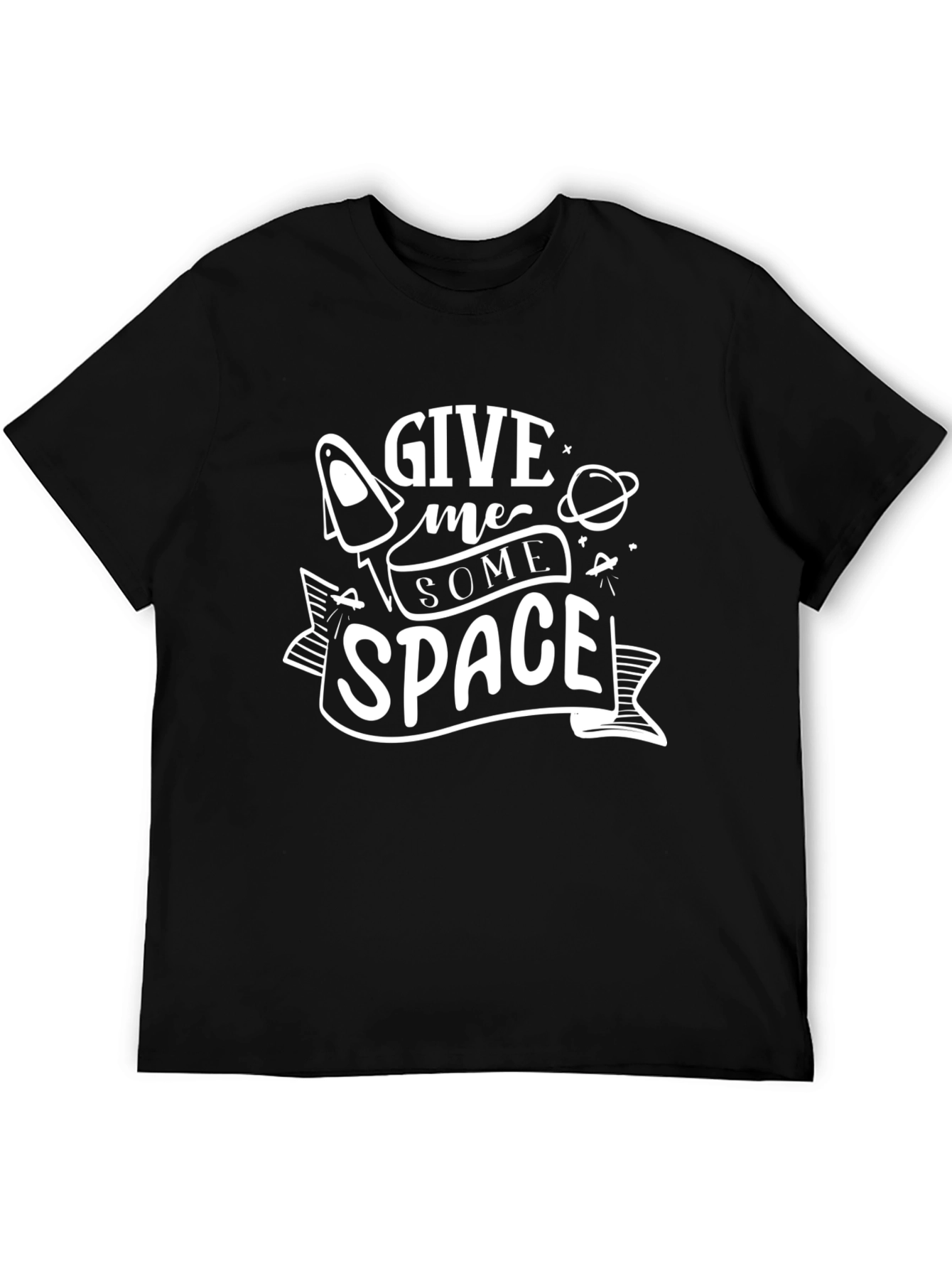 Give Me Some Space Black T-Shirt