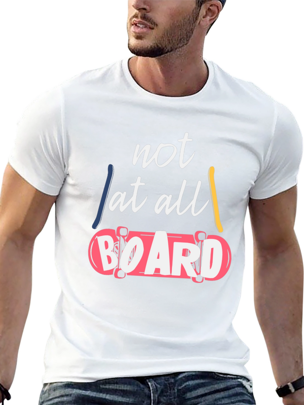 Not At All Board Graphic T-Shirt