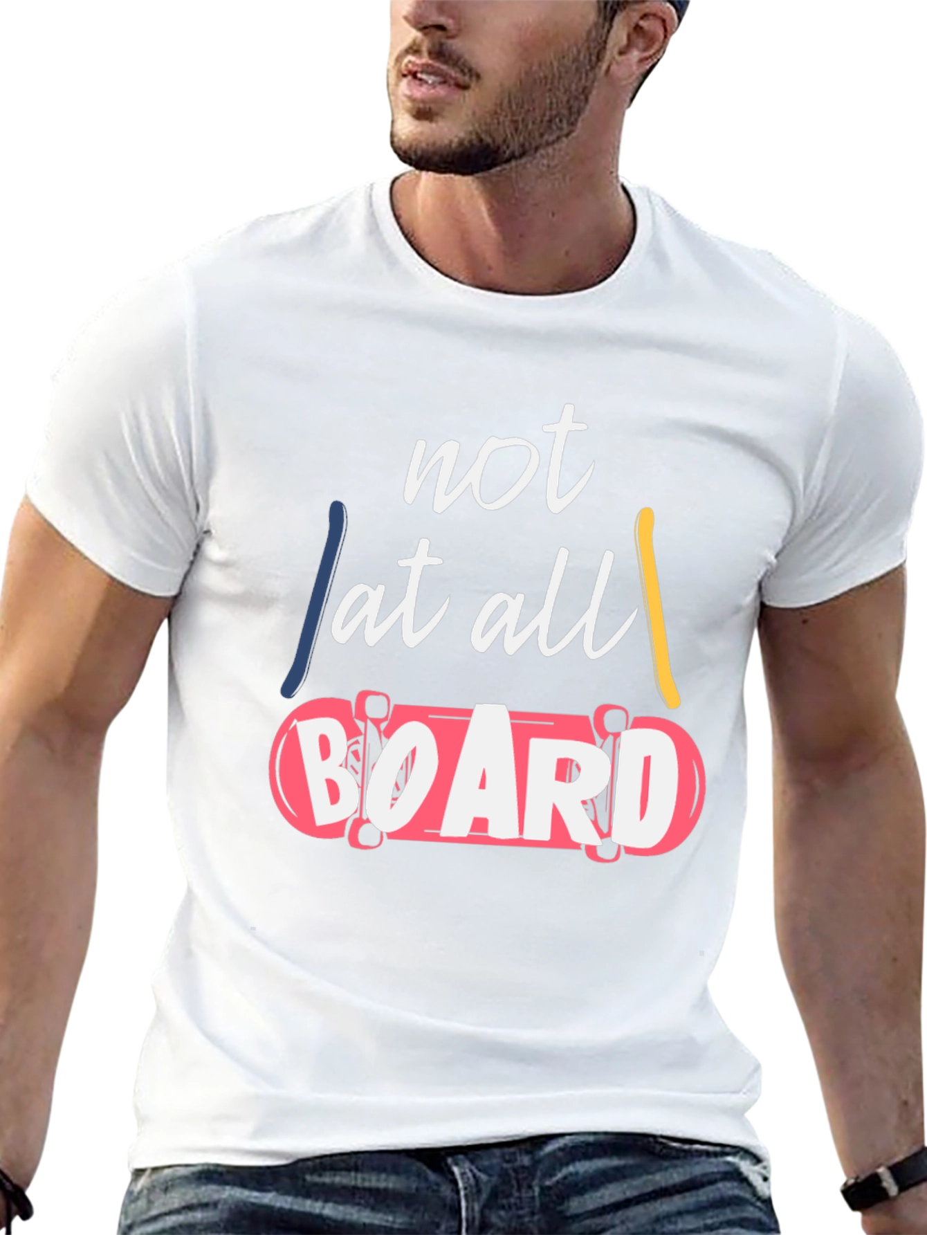 Not At All Board Graphic T-Shirt