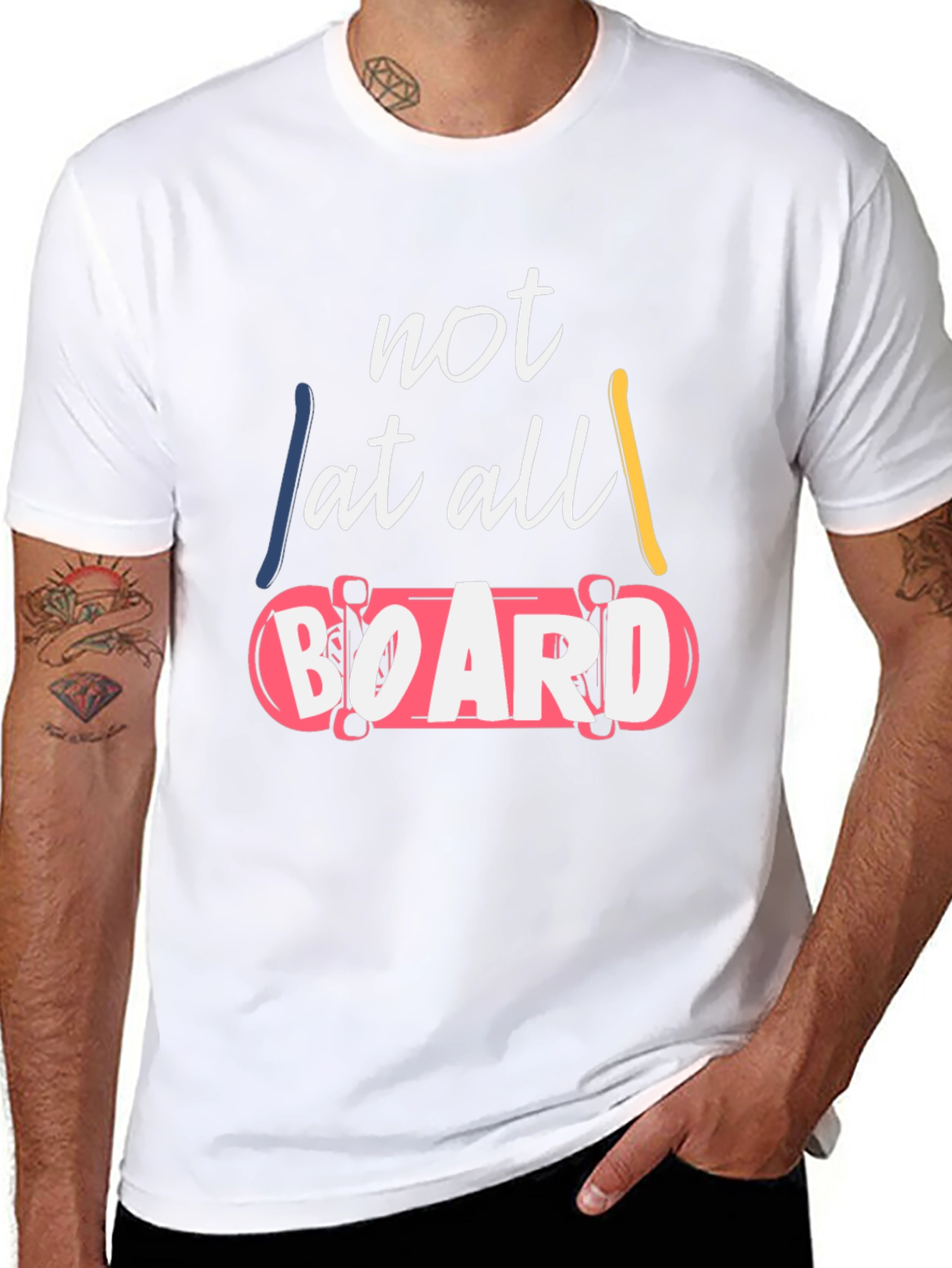 Not At All Board Graphic T-Shirt