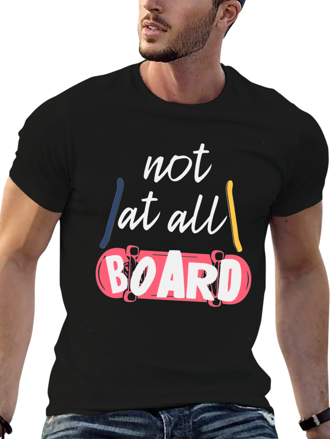 Not At All Board Graphic T-Shirt